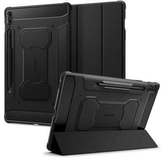 Spigen Samsung Galaxy Tab S9 FE+ Spigen Rugged Armor Pro Folio Case - Zwart