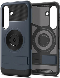 Spigen Slim Armor Backcover MagSafe voor de Samsung Galaxy S25 - Metal Slate Donkergrijs