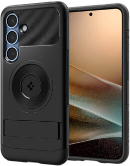 Spigen Slim Armor Backcover MagSafe voor de Samsung Galaxy S25 Plus - Zwart