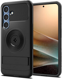 Spigen Slim Armor Backcover MagSafe voor de Samsung Galaxy S25 - Zwart