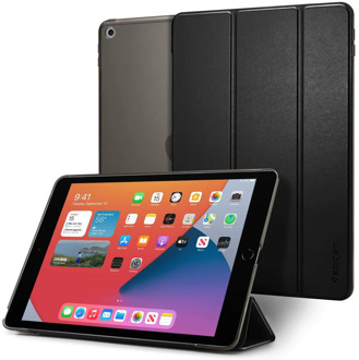 Spigen Smart Fold Bookcase iPad 10.2 (2019 / 2020) tablethoes - Zwart