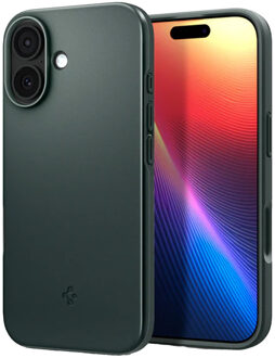 Spigen Thin Fit Backcover MagSafe voor de Apple iPhone 17 - Abyss Green Donkergroen