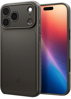 Spigen Thin Fit Backcover MagSafe voor de Apple iPhone 17 Pro - Gunmetal Grijs