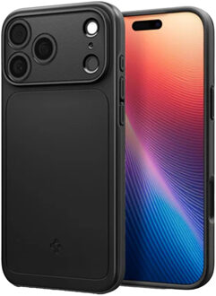 Spigen Thin Fit Backcover MagSafe voor de Apple iPhone 17 Pro Max - Black Zwart