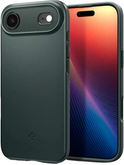 Spigen Thin Fit Backcover MagSafe voor de Apple iPhone Air - Abyss Green Donkergroen