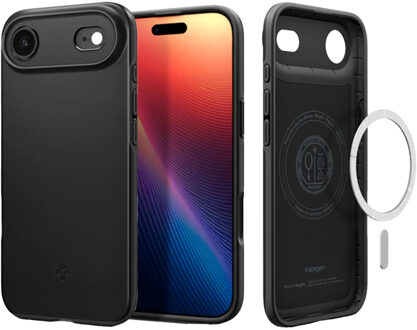 Spigen Thin Fit Backcover MagSafe voor de Apple iPhone Air - Black Zwart