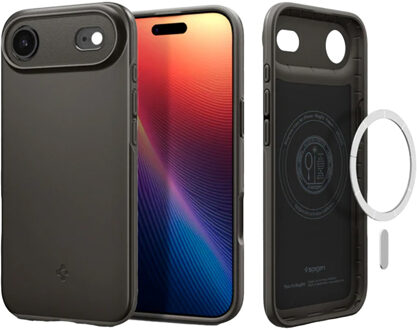 Spigen Thin Fit Backcover MagSafe voor de Apple iPhone Air - Gunmetal Grijs