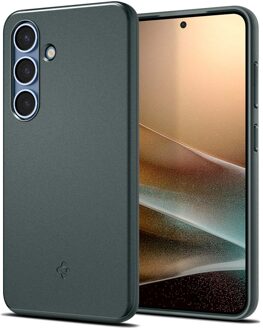 Spigen Thin Fit Backcover MagSafe voor de Samsung Galaxy S25 - Abyss Green Donkergroen