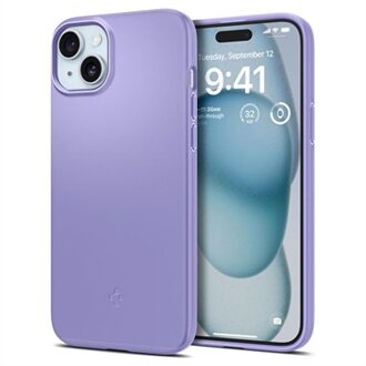 Spigen Thin Fit Backcover voor de iPhone 15 - Iris Purple Paars