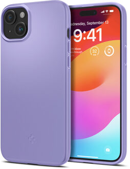 Spigen Thin Fit Backcover voor de iPhone 15 - Iris Purple Paars