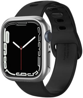 Spigen Thin Fit™ Case voor de Apple Watch 7 / 8 / 9 - 45 mm - Graphite Zilver
