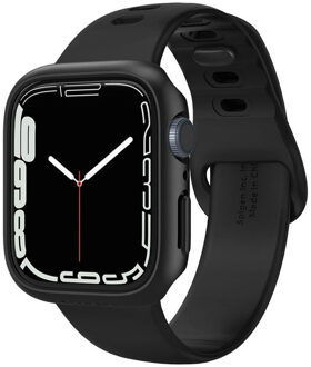 Spigen Thin Fit™ Case voor de Apple Watch Series 7 / 8 / 9 - 45 mm - Zwart