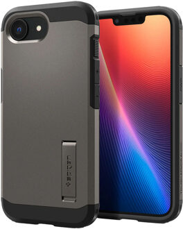 Spigen Tough Armor Backcover MagSafe voor de Apple iPhone 16e - Gunmetal Donkergrijs