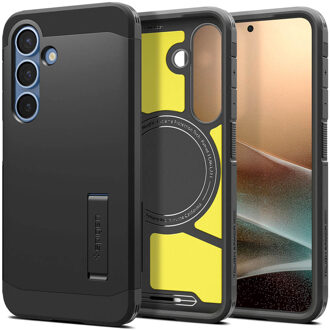 Spigen Tough Armor Backcover MagSafe voor de Samsung Galaxy S25 Plus - Zwart