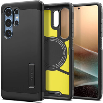 Spigen Tough Armor Backcover MagSafe voor de Samsung Galaxy S25 Ultra - Zwart