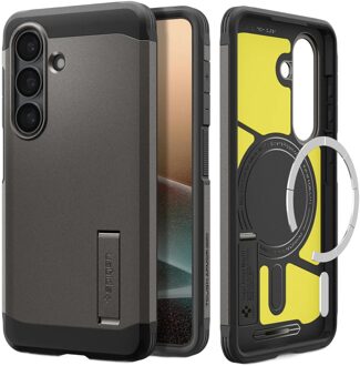 Spigen Tough Armor Backcover MagSafe voor de Samsung Galaxy S26 Plus - Gunmetal Grijs