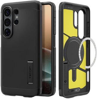 Spigen Tough Armor Backcover MagSafe voor de Samsung Galaxy S26 Ultra - Black Zwart