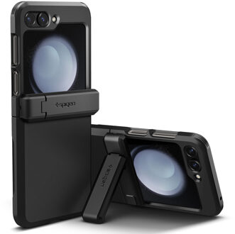 Spigen Tough Armor Pro Backcover voor de Samsung Galaxy Z Flip 5 - Black Zwart