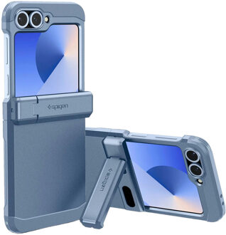 Spigen Tough Armor Pro Backcover voor de Samsung Galaxy Z Flip 6 / Flip 7 FE - Sierra Blue Blauw
