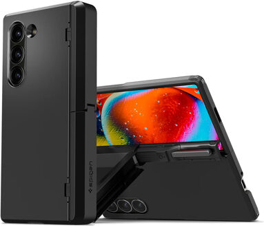 Spigen Tough Armor Pro Backcover voor de Samsung Galaxy Z Fold 6 - Zwart