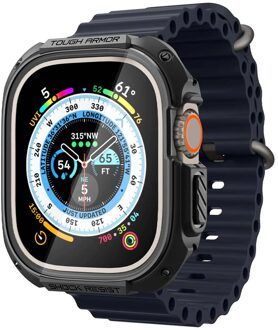 Spigen Tough Armor™ Case voor de Apple Watch Ultra (2) - 49 mm - Zwart