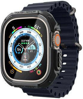 Spigen Tough Armor™ Case voor de Apple Watch Ultra / Ultra 2 / Ultra 3 - 49 mm - Zwart