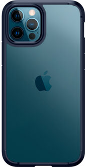 Spigen Ultra Hybrid Apple iPhone 12 / 12 Pro Hoesje Transparant/Blauw