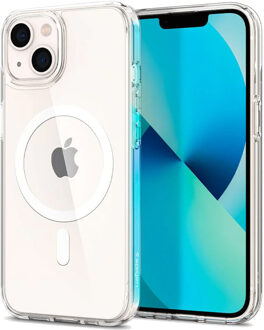 Spigen Ultra Hybrid Backcover MagSafe voor de Apple iPhone 13 - White Wit