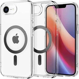Spigen Ultra Hybrid Backcover MagSafe voor de Apple iPhone 16e - Carbon Fiber Zwart
