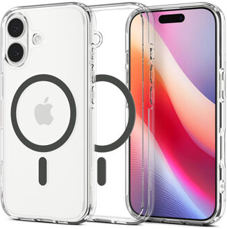 Spigen Ultra Hybrid Backcover MagSafe voor de Apple iPhone 17 - Clear Graphite Transparant