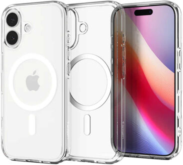 Spigen Ultra Hybrid Backcover MagSafe voor de Apple iPhone 17 - Clear / White Transparant