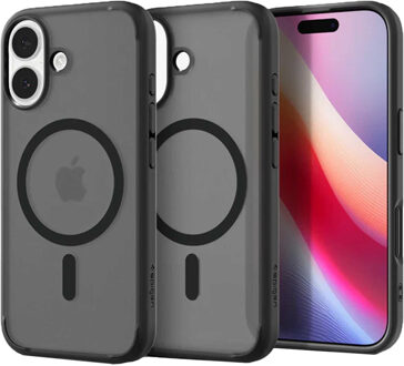 Spigen Ultra Hybrid Backcover MagSafe voor de Apple iPhone 17 - Frost Black Zwart