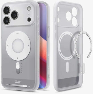 Spigen Ultra Hybrid Backcover MagSafe voor de Apple iPhone 17 Pro - Classic Silver Zilver