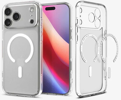 Spigen Ultra Hybrid Backcover MagSafe voor de Apple iPhone 17 Pro - Frost White Wit