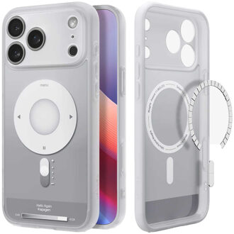 Spigen Ultra Hybrid Backcover MagSafe voor de Apple iPhone 17 Pro Max - Clear Silver Transparant