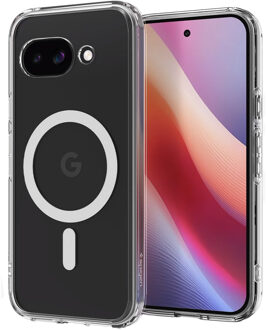 Spigen Ultra Hybrid Backcover MagSafe voor de Google Pixel 9A - Clear / White Transparant