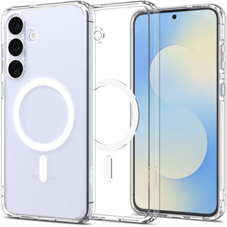 Spigen Ultra Hybrid Backcover MagSafe voor de Samsung Galaxy S25 FE - Clear / White Transparant