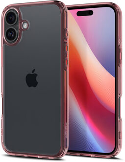 Spigen Ultra Hybrid Backcover voor de Apple iPhone 16 - Rose Crystal Roze