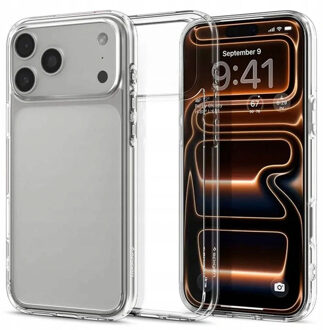 Spigen Ultra Hybrid Backcover voor de Apple iPhone 17 Pro - Crystal Clear Transparant
