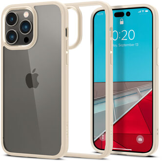 Spigen Ultra Hybrid Backcover voor de iPhone 14 Pro Max - Beige