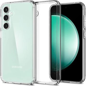 Spigen Ultra Hybrid Backcover voor de Samsung Galaxy S23 FE - Crystal Clear Transparant