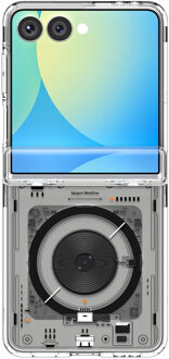 Spigen Ultra Hybrid Pro MagFit Backcover voor de Samsung Galaxy Z Flip 7 - Neo One Transparant