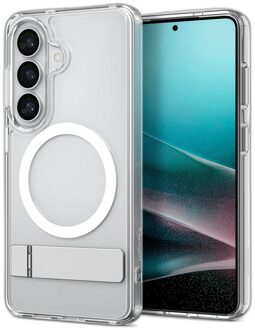 Spigen Ultra Hybrid S MagSafe voor de Samsung Galaxy S26 Plus - Clear / White Transparant