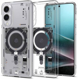 Spigen Ultra Hybrid Zero One MagFit Backcover voor de Samsung Galaxy S25 Edge - Clear Transparant