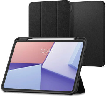 Spigen Urban Fit Bookcase voor de Apple iPad Pro 11 (2025) M5 / (2024) M4 - Zwart