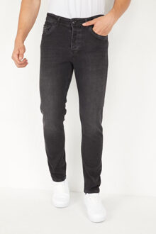 Spijkerbroek stretch regular fit jeans Grijs - 32