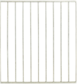 Spijlenhekwerk Staal 90 x 98 CM Black