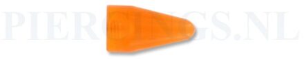 Spike 1.6 mm acryl oranje groot