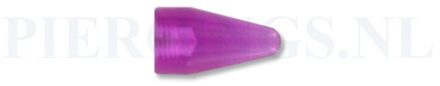 Spike 1.6 mm acryl paars groot