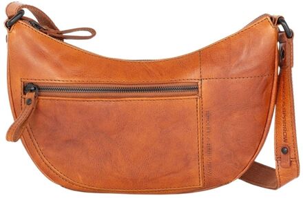 Spikes & Sparrow Cecelia Crossbody brandy damestas Cognac - H 16 x B 28 x D 4 cm